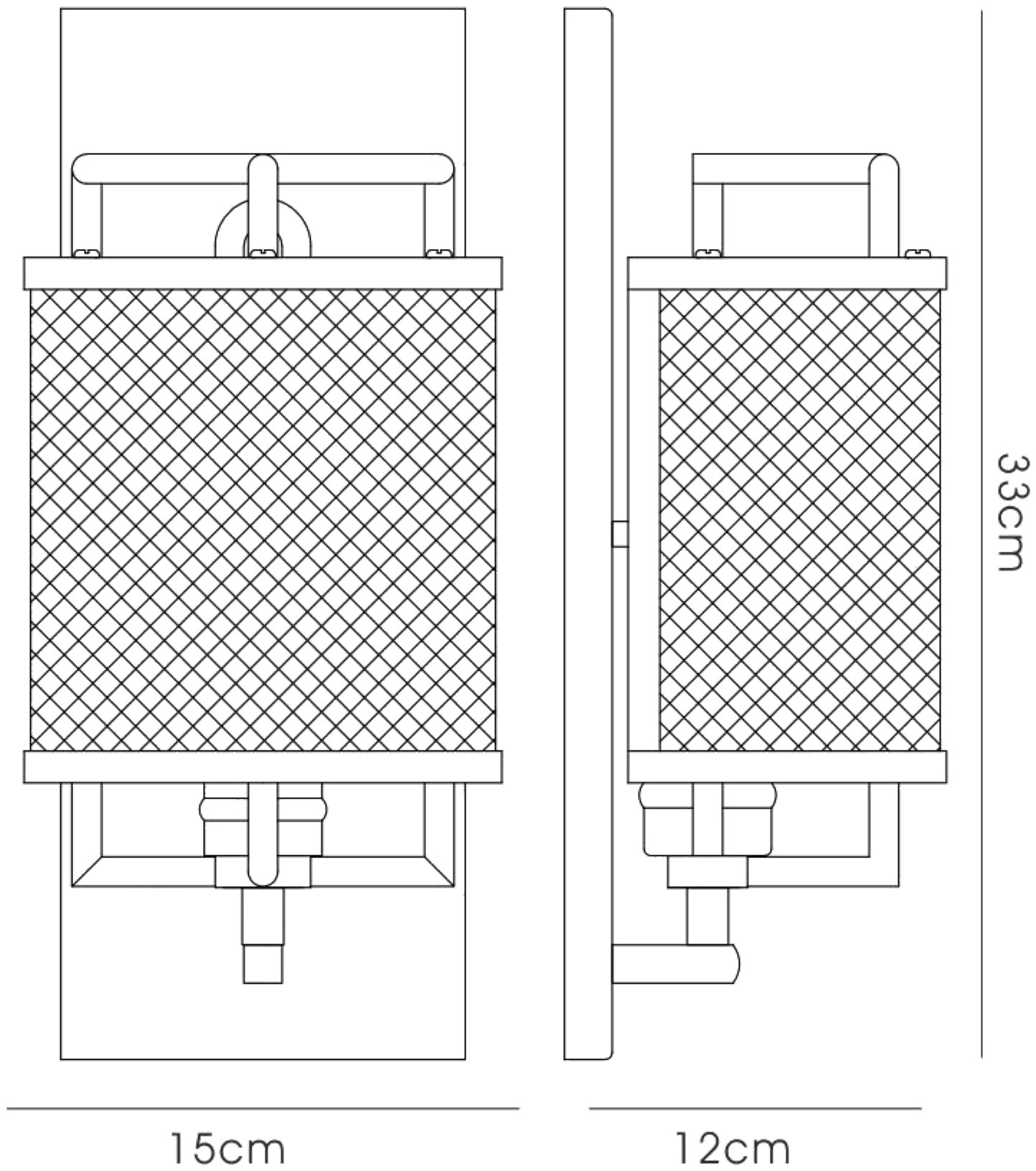Parker Wall Lights Diyas Flush Wall Lights